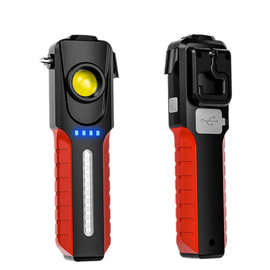 户外手电筒 亚马逊新款强光手持照明灯USB高续航探洞灯应急检修灯