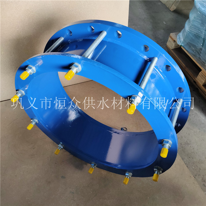 厂家直供压盖式B2F双法兰限位伸缩接头，可拆卸式双法兰传力接头