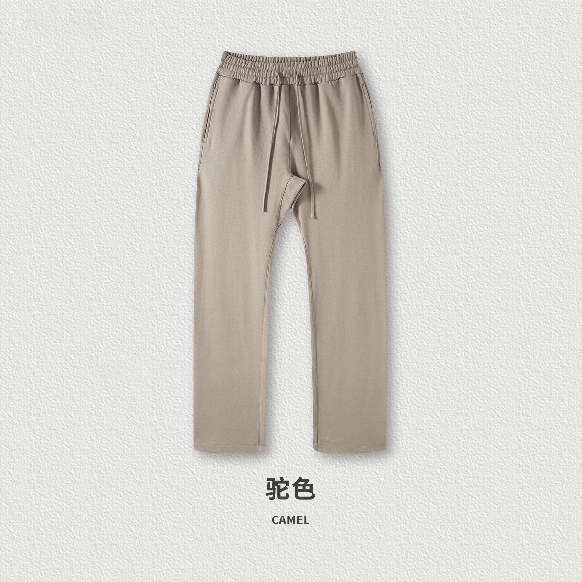 2026 primavera de hombre a medida 400G pantalones casuales de moda americana sueltos pantalones de hombre rectos fábricas simples image 8