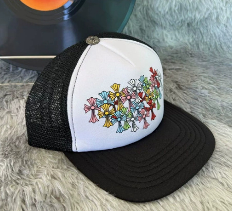 Tendencia de sombreros para hombres Versión coreana de la hermosa gorra para el sol de malla CH gorra de béisbol gorra de visera de protección solar ajustable para mujer verano fresco