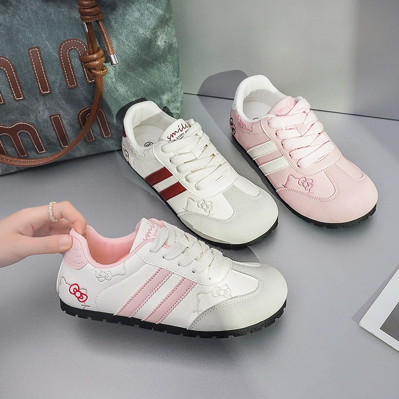 B3526 весна 2025 новый стиль милый KT Cat модная доска обувь женская дикая этическая обувь женская чик плоская обувь