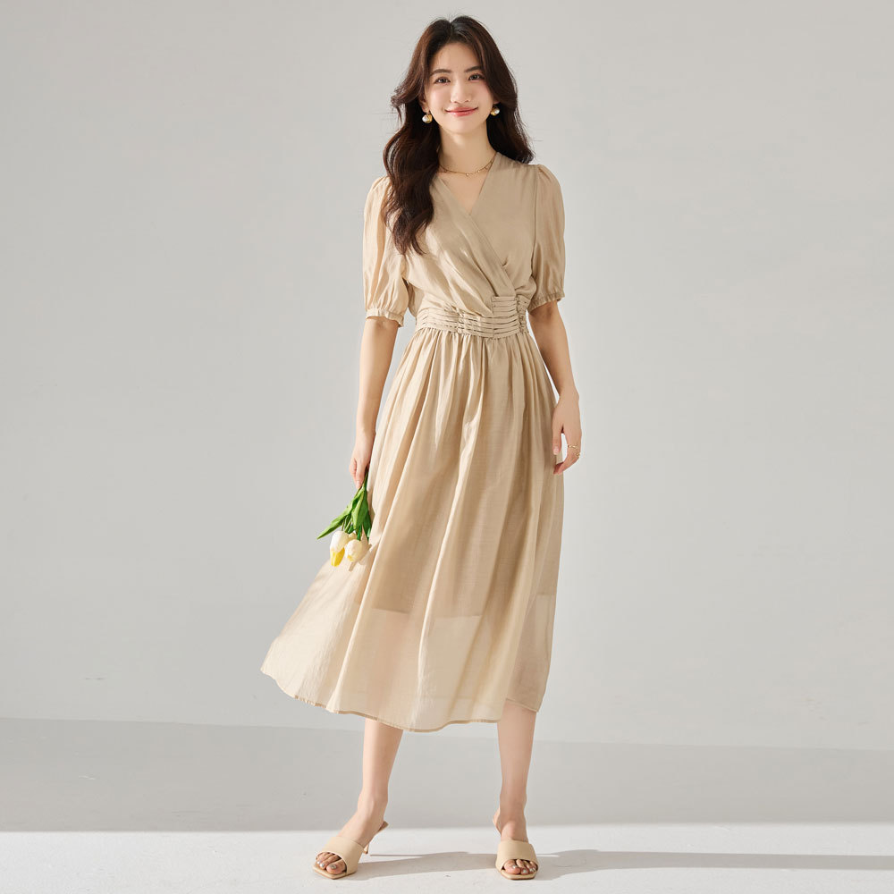 retro button up dress Reclaimed Vintage - Midi Dress - Women - Polyester - 4 US