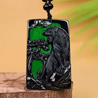 Натуральный нефритовый кулон с изображением тигра, марки A-grade, бренд Tiger Roar, кулон с изображением тигра, тип "ледяной тигр", мужской оптовый товар