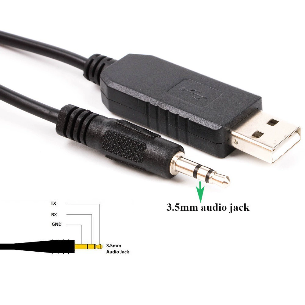 Кабель USB на 3,5 мм 3,3V TTL с аудиоразъемом интерфейс TTL-232R-3V3-AJ