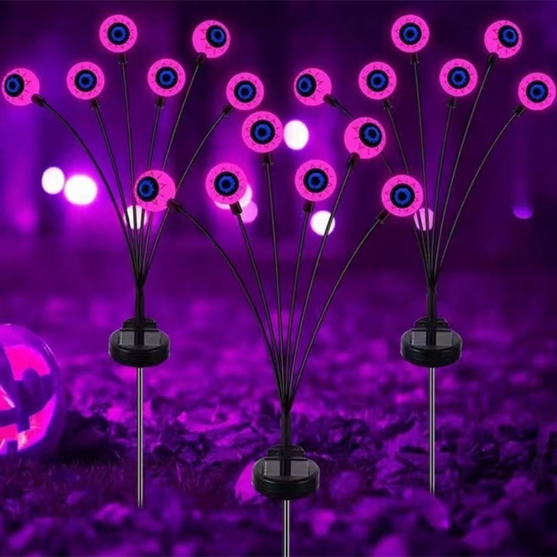 6개의 보라색 안구 램프 - 항상 켜져 있음