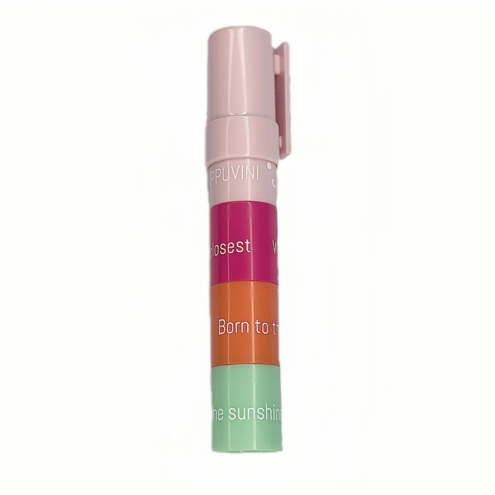 Cappuvini Jenga Bálsamo labial de cuatro colores Hidratante, Hidratante, Exfoliante, Hidratante, Labios, Cuidado de labios, Estudiante