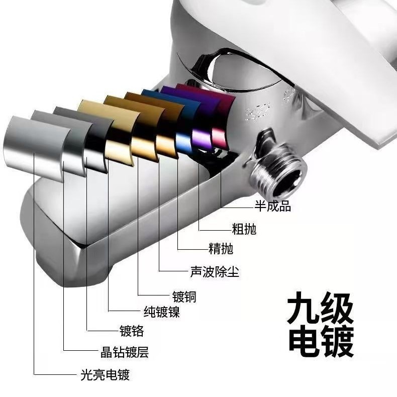 工場直接購入亜鉛合金温冷混合シャワーバルブ隠しシャワー浴室シンプルシャワーボディ卸売|undefined