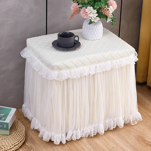 European Princess Style Bedroom Bedside Table Cover Tablecloth Cabinet Safe All-Inclusive Full Cover Ugly Cover Cloth New Style