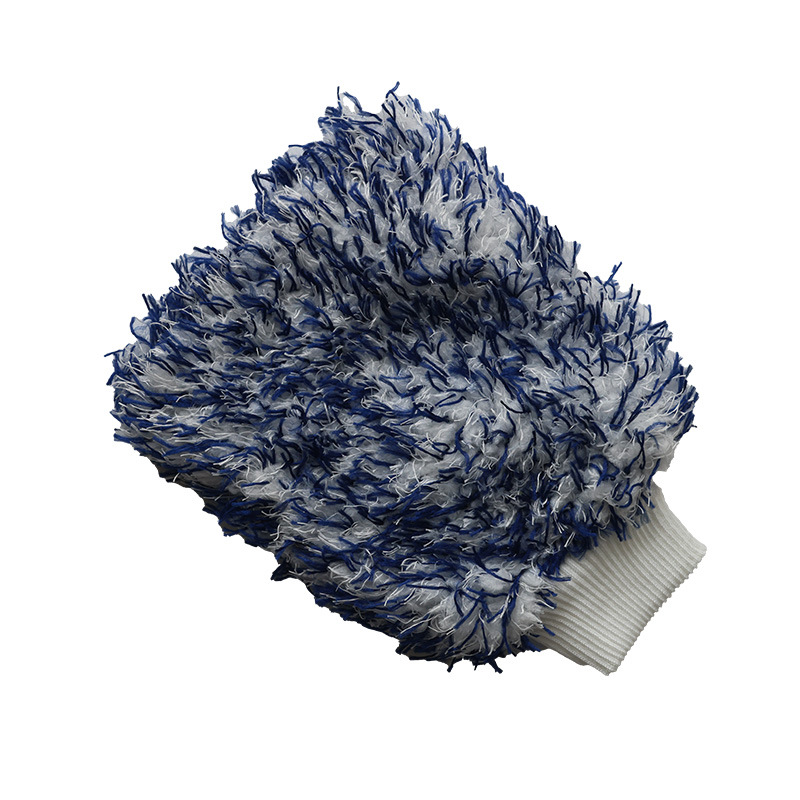 Xinxiili engrosada chenille guantes de lavado de coches guantes de espuma de terciopelo de coral terciopelo largo de una cara guantes de limpieza de coches de doble cara de terciopelo largo