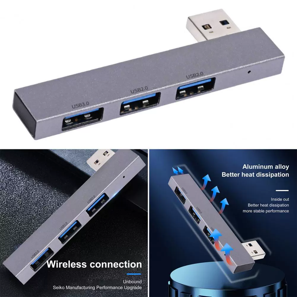 Новый USB3 HUB из алюминиевого сплава мини USB3.0 трехпортовый хаб расширение док-станция ноутбука