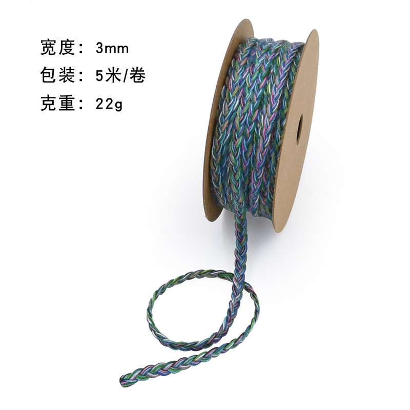 Nuevo cactus transfronterizo impresión de tortuga hoja de algodón cinta jardinería en maceta decoración doméstica DIY cuerda de madera de algodón