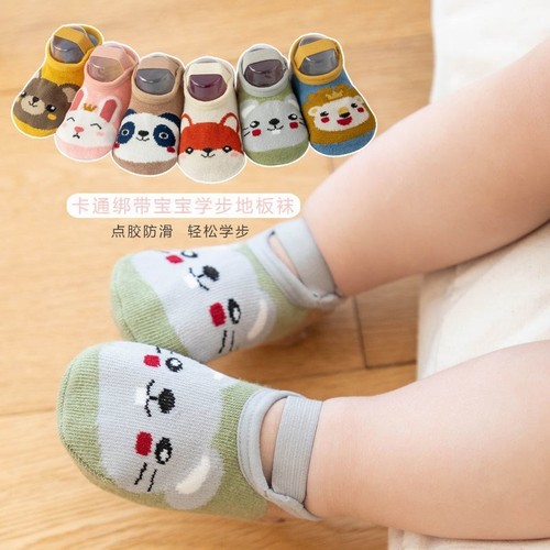 Infant toddler socks spring and summer boys and girls floor socks baby non-slip socks toddler shoes short boat cartoon cute