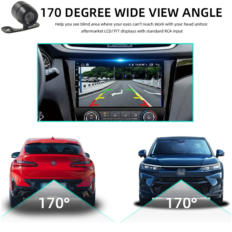 Open Hole Dual-Use Small Butterfly Reversing Camera Car Rear View Camera Reversing Image Car Camera