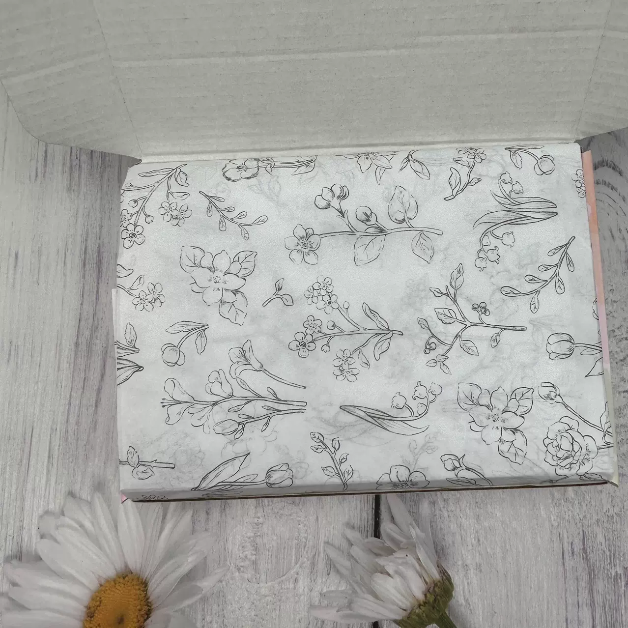 新款22g高颜值印花纸生日蛋糕装饰包装纸加厚高级感打包雪梨纸