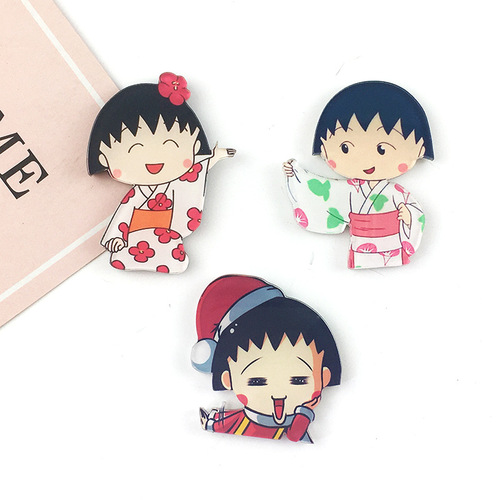 Japanese cartoon anime character Saki acrylic soft magnetic fridge sticker home decoration fridge magnet children's magnetic sticker