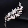 Metal brooch lapel pin, accessory from pearl, European style, flowered, wholesale