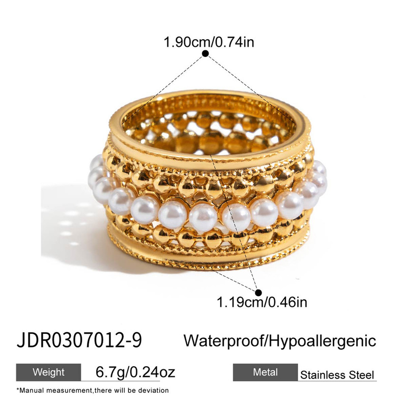 静俏设计感极简风18K 金不锈钢水钻蕾丝皇冠戒指手饰轻奢跨境饰品|undefined