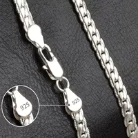 18-60 см Temu AliExpress популярная европейская и американская мода 925 серебро с покрытием 18K золото кубинская цепь 5 мм полная сторона