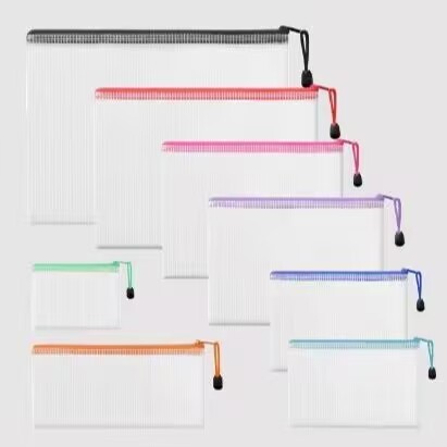 学生試験鉛筆バッグ A3A4 グリッドファイルバッグ情報バッグ広告透明プラスチック防水収納ジッパーバッグ|undefined