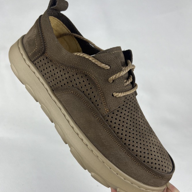 New Summer Men's Shoes Wide-Toe Genuine Leather Casual Leather Shoes Men's Hollow Sandals Breathable Retro Soft Leather Soft-Soled Shoes for Men