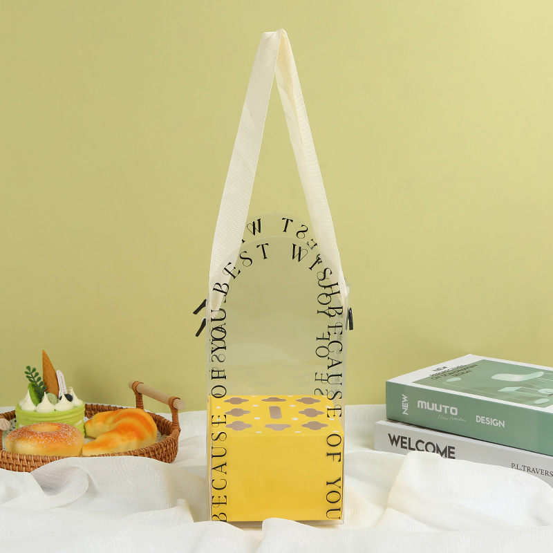 Pet souvenirs bolso de mano ins boda dulces de boda regalo de vacaciones bolsa de regalo caja de flores personalizada bolsa de embalaje transparente