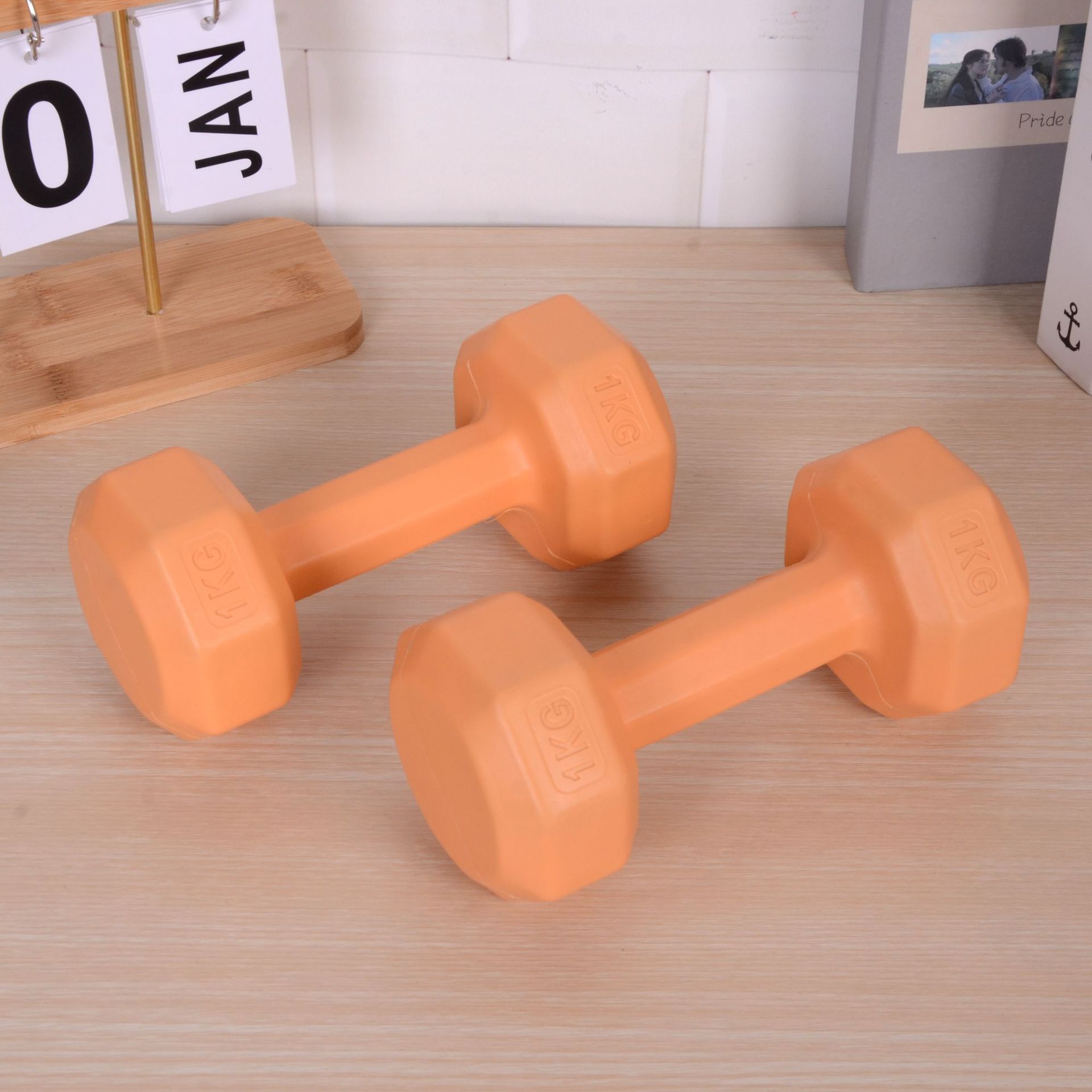 Kadınlar için küçük dambıllar, evde kullanım için fitness ekipmanları, çocuklar için kauçuk kaplı dambıllar, erkekler için kol kası geliştirme kettlebell'leri, yoga dambılları, bir çift set.