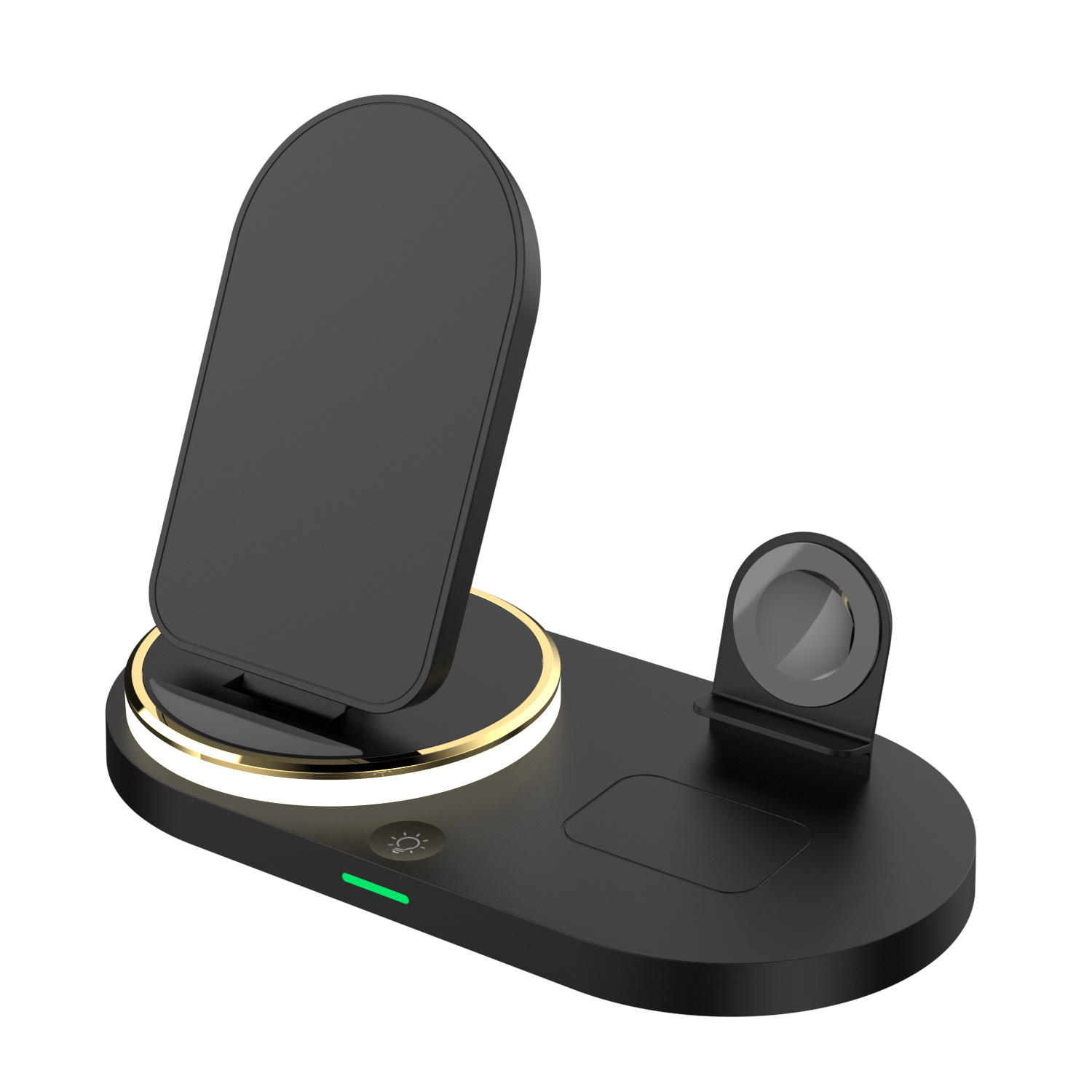 Original popular Amazon multifuncional cinco en uno plegable cargador inalámbrico magnético táctil luz nocturna cargador inalámbrico