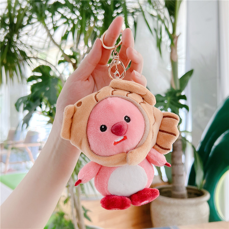 ディザトーンと同じネットレッドのビーバーのストラップ