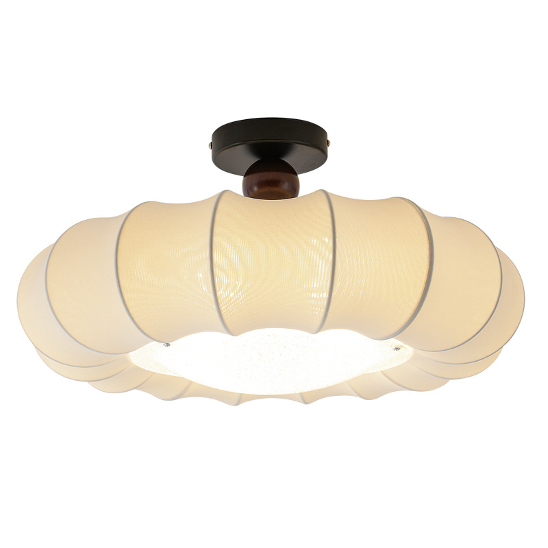 lámpara de dormitorio luz de techo francesa medieval crema de calabaza Nanyang retro estilo estudio lámpara de habitación principal 194L