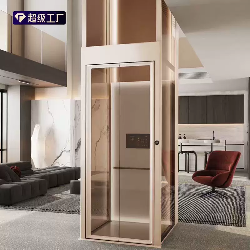 曳引梯小型液压式家用别墅电梯 无底坑轿厢式二三四层家用电梯