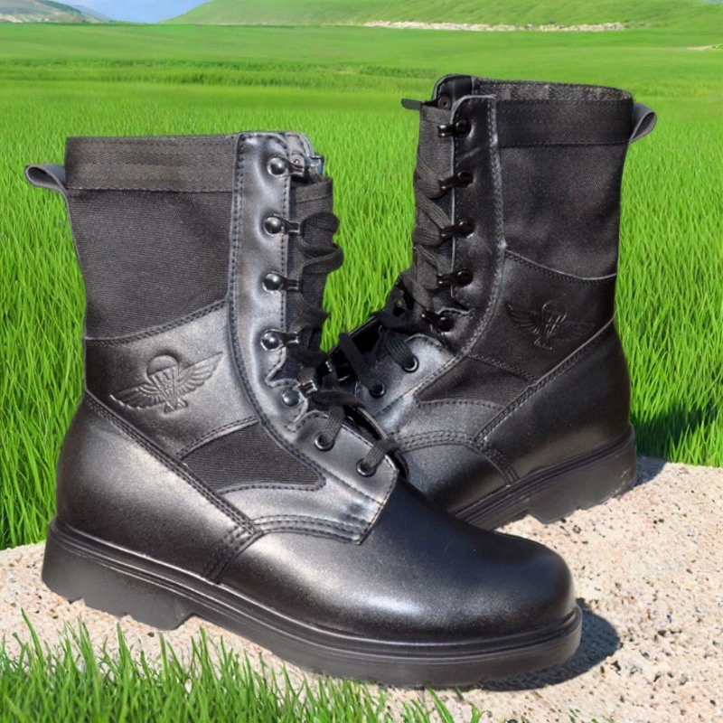Боевые ботинки, уличные высокие ботинки для парашютного спецназа, ботинки для воздушно-десантных войск, износостойкие, сверхлегкие, тактические ботинки для полетов, готовые для взрослых