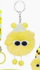 6cm yellow [Silver Hardware] [30# flat circle + 4 sections o chain]