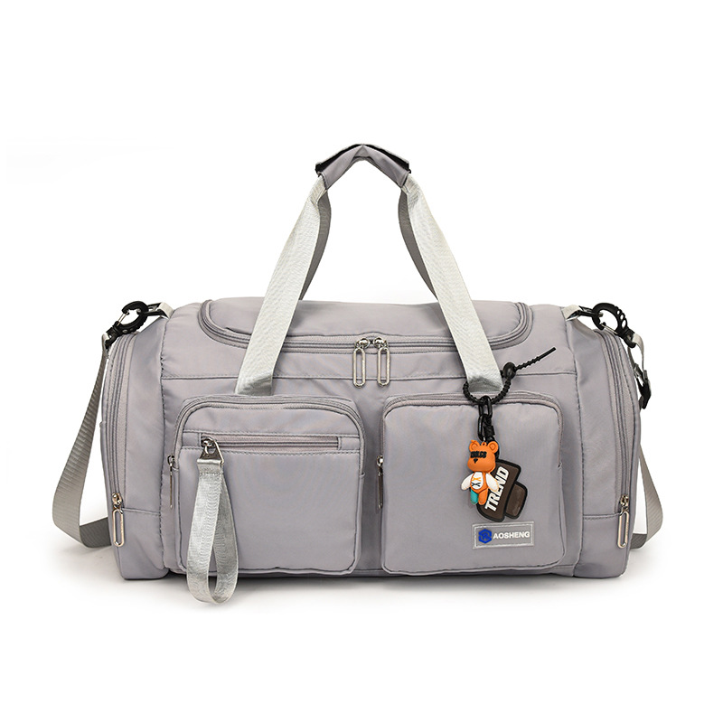 Bolsa de fitness de gran capacidad para viajes transfronterizos, modelo nuevo 2025, bolsa de viaje de corta distancia, bolsa multifuncional con separación de seco y húmedo, bolsa de equipaje compartimentada