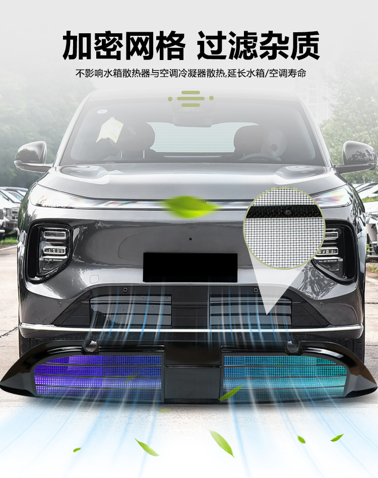 Suitable for Changan Qiyuan Q07 Insect-Proof Net, Front Grille, Water Tank Protective Cover, Anti-Insect and Anti-Lint Modification Accessories