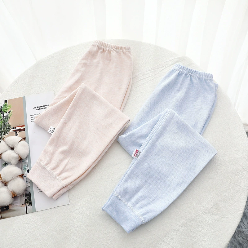 Children's thermal underwear for men and women girl's, autumn woolen small leggings