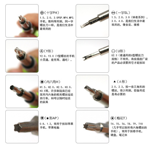 32-in-1 multifunctional screwdriver set Apple mobile phone repair household combination tool screwdriver small cross