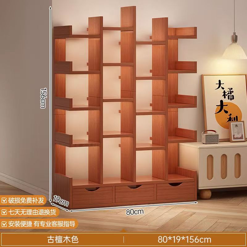 Antique tan color 23 layers 3 cabinet doors widened 80*156cm