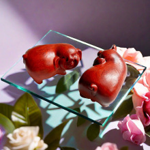 红木雕刻工艺品 实木质越南木雕猪摆件 花梨木12十二生肖猪