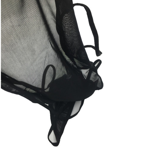 Flirty Men's Bellyband Underwear: Stretchy, Transparent, Ultra-Supple One-Piece Backless Bodycon Dress in Soft Mesh