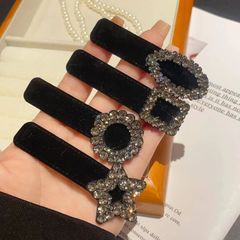 ウォータードリル植毛ヘアクリップ女性後頭部砕髪bbクリップ額側前髪クリップ高級感髪髪飾り