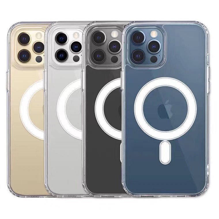 Aplicable para iPhone17pro Apple Case Magsafe 15 / 14 Transparente 17 Todo incluido acrílico PM
