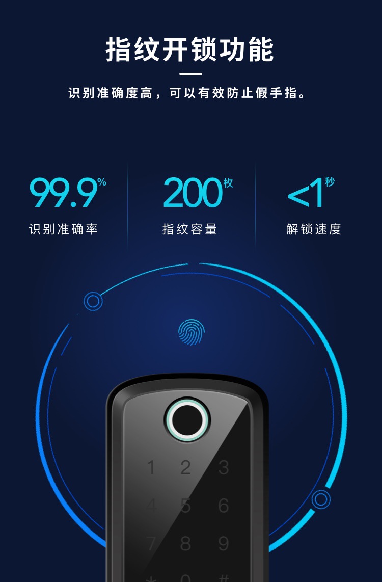 外贸出口 民宿 公寓密 家用智能锁手机APP开锁