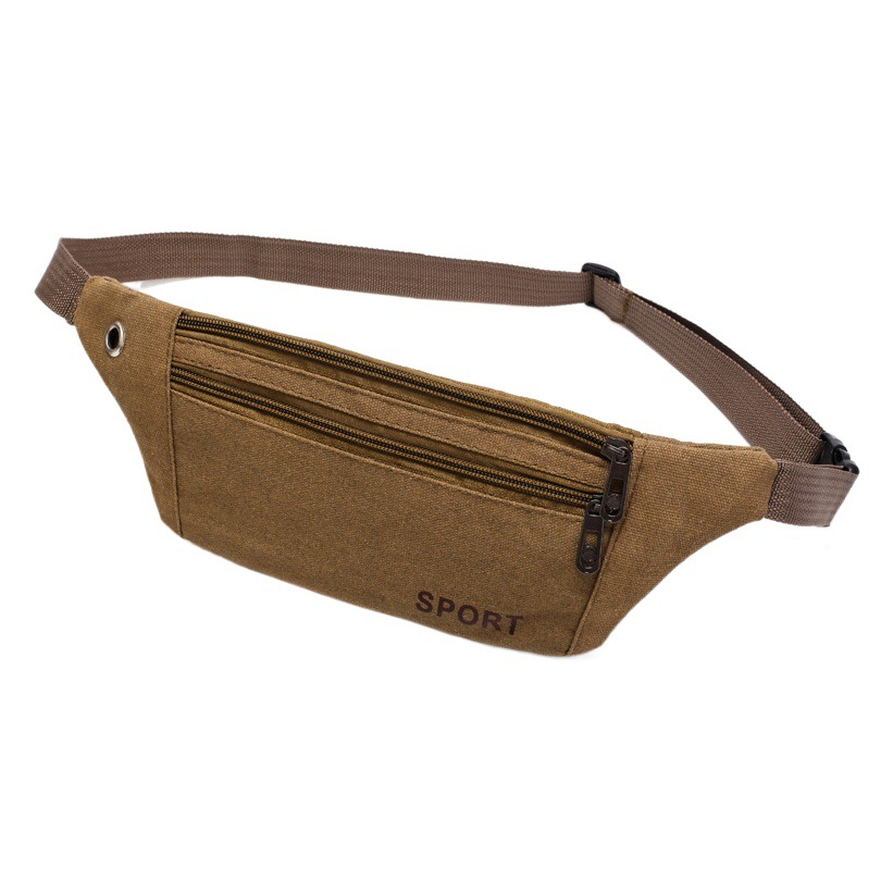 Bolsa deportiva para fitness, riñonera para hombres y mujeres, para correr al aire libre, ligera, resistente al desgaste, de lona, para teléfono móvil, para negocios