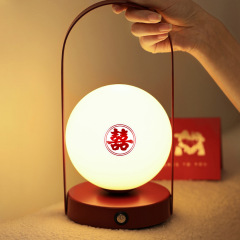 新款金紅雙色雙喜不乾膠標籤貼結婚訂婚燈籠紅包等裝飾喜慶貼紙