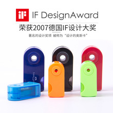 德国辉柏嘉卷笔刀1827旋转单孔双孔笔刨铅笔刀黑色塑料铅笔转笔刀