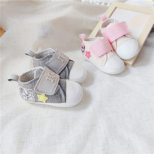 Spring Export Daily Order Xidi Cartoon Kidsren's Cotton Baby Toddler Shoes Baby Leather Sole Front Shoes