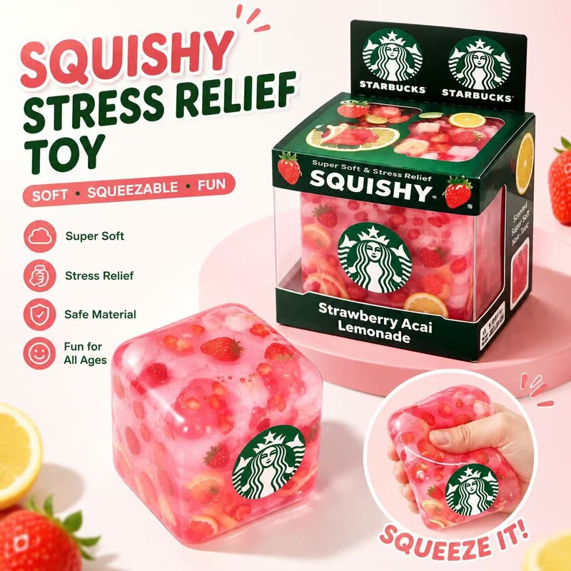 NeeDoh new popular product in stock: Starbucks ice cube stress-relief toy made of maltose material NeeDoh new popular product in stock: Starbucks ice cube stress-relief toy made of maltose material