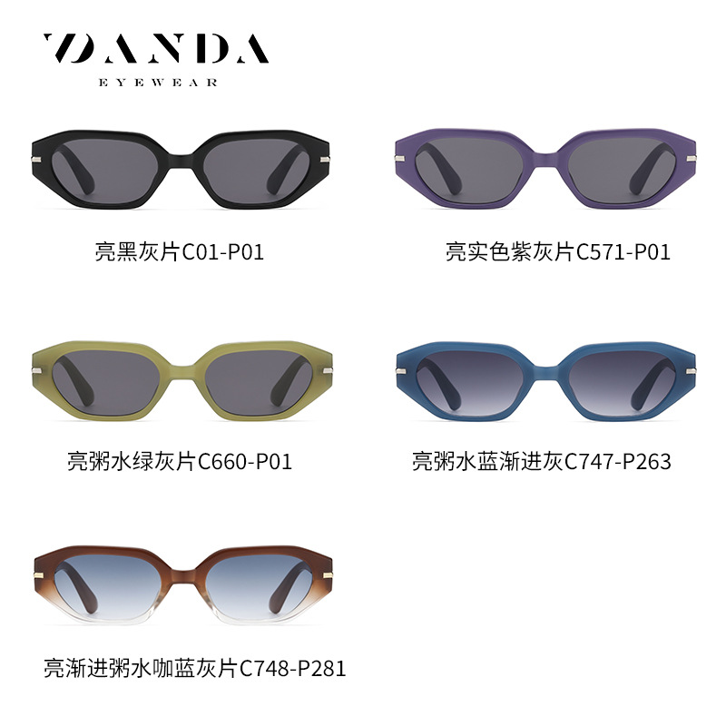 2023 nuevas gafas de sol personalizadas para hombres y mujeres GM mismo estilo pequeño marco gafas de sol de marca de moda 6504 gafas de sol a prueba de rayos UV