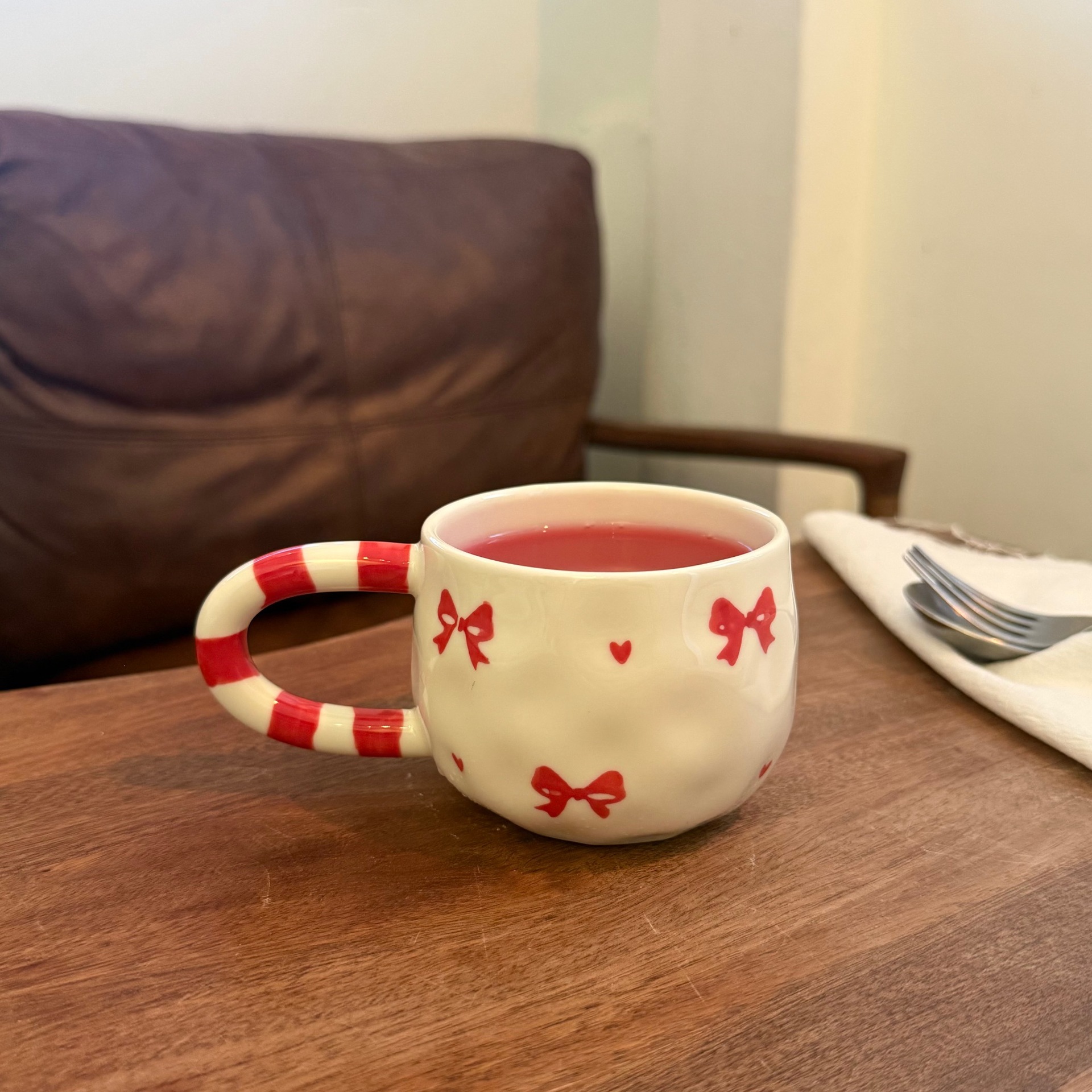 Navidad francesa retro pinza de mano pura pintada a mano taza de café de cerámica plato de alto valor plato de postre de té de la tarde