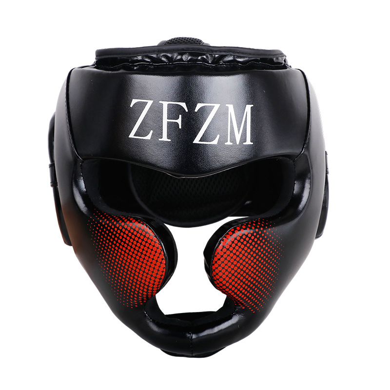 Protector de cabeza de taekwondo de Sanda, ejercicio de ejercicio, protector de cuello, protector de ojos, protector de nariz, protector de boca y boca
